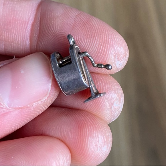 Rare Pencil Sharpener Jewelry Charm Mexico Sterling Silver - Picture 1 of 6